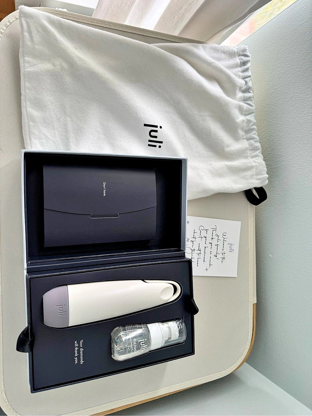 JULI Diamond Cleaning Essentials Kit Electric Brush Cleanser Set NWT